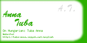 anna tuba business card